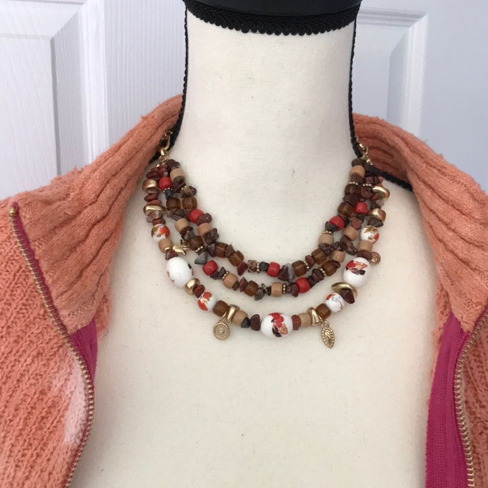 Free People Shaker Shakra Beaded Necklace